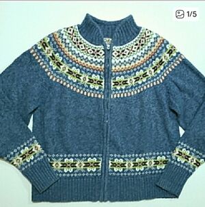 Vintage Fair Isle Oversized Cardigan Sweater